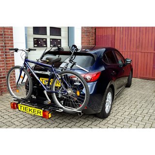 Fahrradtrger Paulchen Mazda 3 Typ BM Flieheck 09/2013 bis 03/2019 - Hecktrger Montagekit (Artikel-Nr.:476213) + Trgersystem + Schienensystem