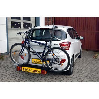 Fahrradtrger Hyundai i10 Typ GDH - Tieflader inkl. Beleuchtung - FirstClass Schienen - geringe Beladehhe ohne AHK