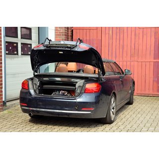 Fahrradtrger BMW 4er Cabrio - Cabrio Verdeck kann bedient werden - Kofferraumklappe kann geffnet werden (nur mit Grundtrger)