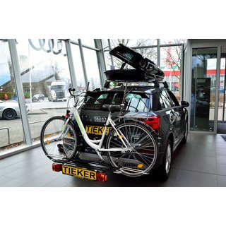 Paulchen Fahrradhecktrger - Audi Q2 Typ GA 06/2016- - Trgersystem Tieflader - Montage ohne AHK - tiefe Ladehhe