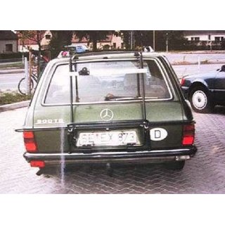 Paulchen Hecktrger - Mercedes S 123 ab 78-12/1985 - mit optionalen Trgersystem, Schienensystem und Zubehr