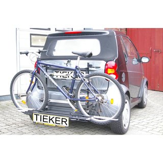 Fahrradtrger Paulchen Smart Cabrio/Smart Coup ab 7/1998-12/2006 - Hecktrger Montagekit (Artikel-Nr.:816101) + Trgersystem + Schienensystem