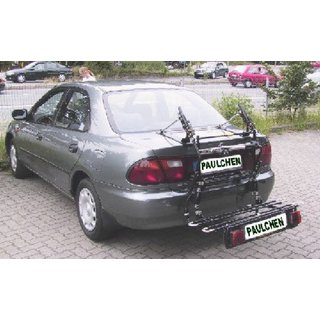 Paulchen Hecktrger - Mazda 323 S Stufenheck ab 08/1994-09/1998 - mit optionalen Trgersystem, Schienensystem und Zubehr