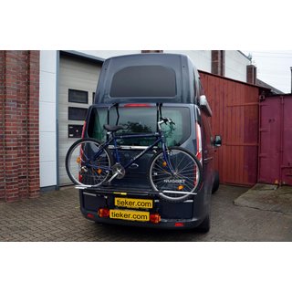 Fahrradtrger Paulchen Ford Transit Tourneo Custom mit Heckklappe 12/2013 bis - Hecktrger Montagekit (Artikel-Nr.:814203) + Trgersystem + Schienensystem