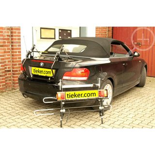 Heckträger BMW 1er Cabrio E88 - Tieflader - Verdeck kann bei montieren Grundträger geöffnet werden