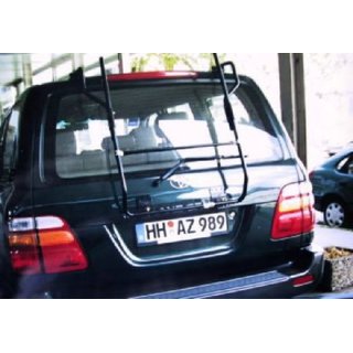 Paulchen Heckträger - Toyota Land Cruiser ab 5/1998-09/2002 - mit optionalen Trägersystem, Schienensystem und Zubehör