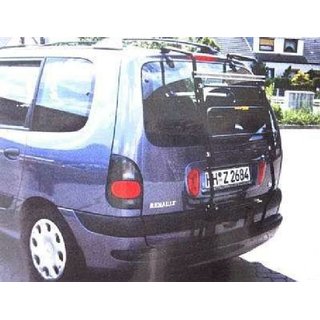 Paulchen Heckträger - Renault Espace ab 1/1997-09/2002 - mit optionalen Trägersystem, Schienensystem und Zubehör