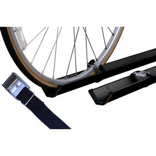 Fahrradträger Paulchen - Economy Class 1020 - 2 Fahrradschienen - Befestigung der Reifen mit Spanngurten - keine Diebstahlsicherung möglich