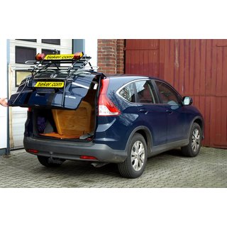 Veloträger Honda CRV III R6 - Mittellader - Kofferraum kann geöffnet werden (unbeladen)