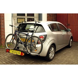 Fahrradträger Paulchen Chevrolet Aveo T300 ab 03/2011 bis 12/2014 - Heckträger Montagekit (Artikel-Nr.:887403) + Trägersystem + Schienensystem