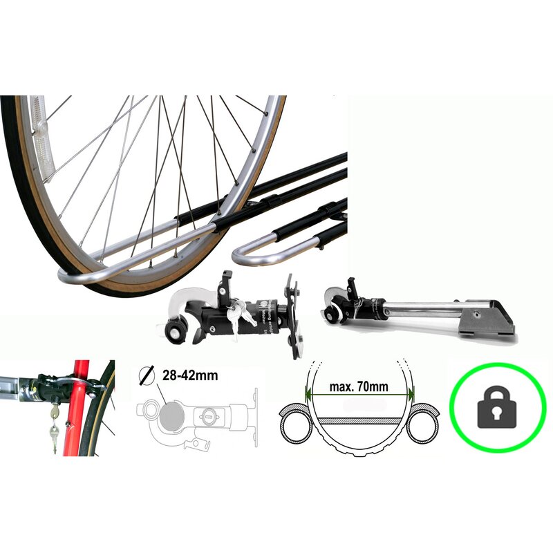 Fahrradhalter Paulchen Z140290 Rahmenhalter 3. 4. Rad Comfort Class, 42,30 €