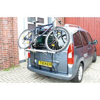 Paulchen Fahrradträger - Opel Combo Life Typ E (mit Heckklappe) ab 10/2018- - Trägersystem Mittellader - Schienensystem FirstClass - ohne Anhängerkupplung