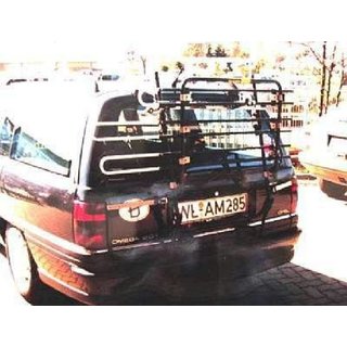 Paulchen Heckträger - Opel Omega A Caravan ab 91- 04/1994 - mit optionalen Trägersystem, Schienensystem und Zubehör