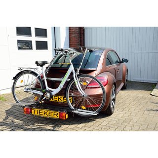 Fahrradträger VW Beetle 21st Century - Tieflader inkl. Beleuchtung - FirstClass Schienen - geringe Beladehöhe