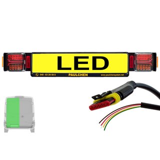 LED Zusatzbeleuchtung - Lichtleiste - Fahrradträger Paulchen - Heckfahrradträger Ersatz Lichtleiste