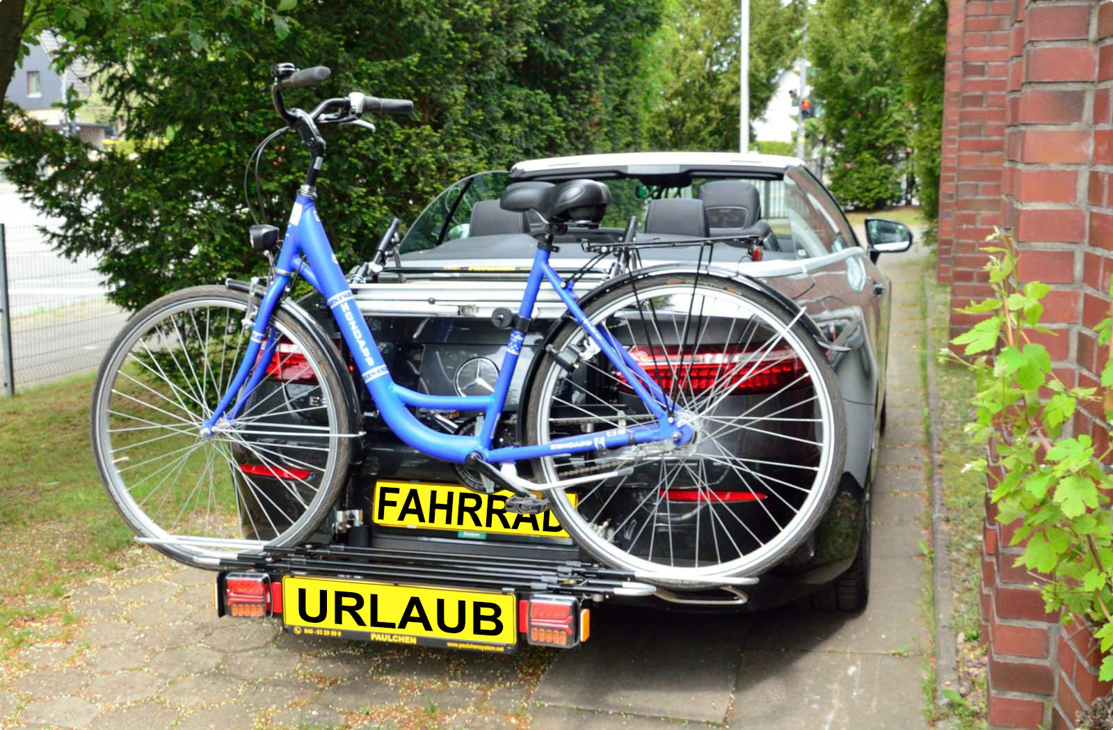 Fahrradträger E-Klasse Cabrio Typ A238 - Heckfahrradträger ohne Anhängerkupplung - kein Dachträger notwendig