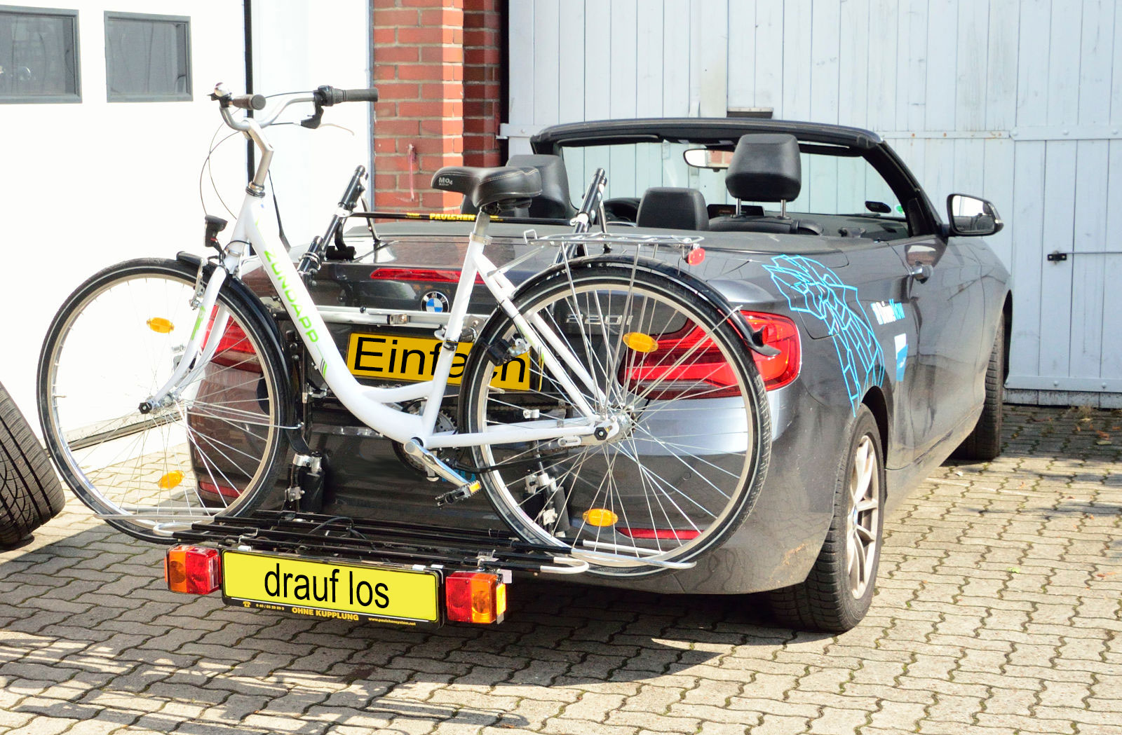 Fahrradtrger BMW 2er Cabrio Typ F23 Facelift - Heckfahrradtrger ohne Anhngerkupplung - kein Dachtrger notwendig