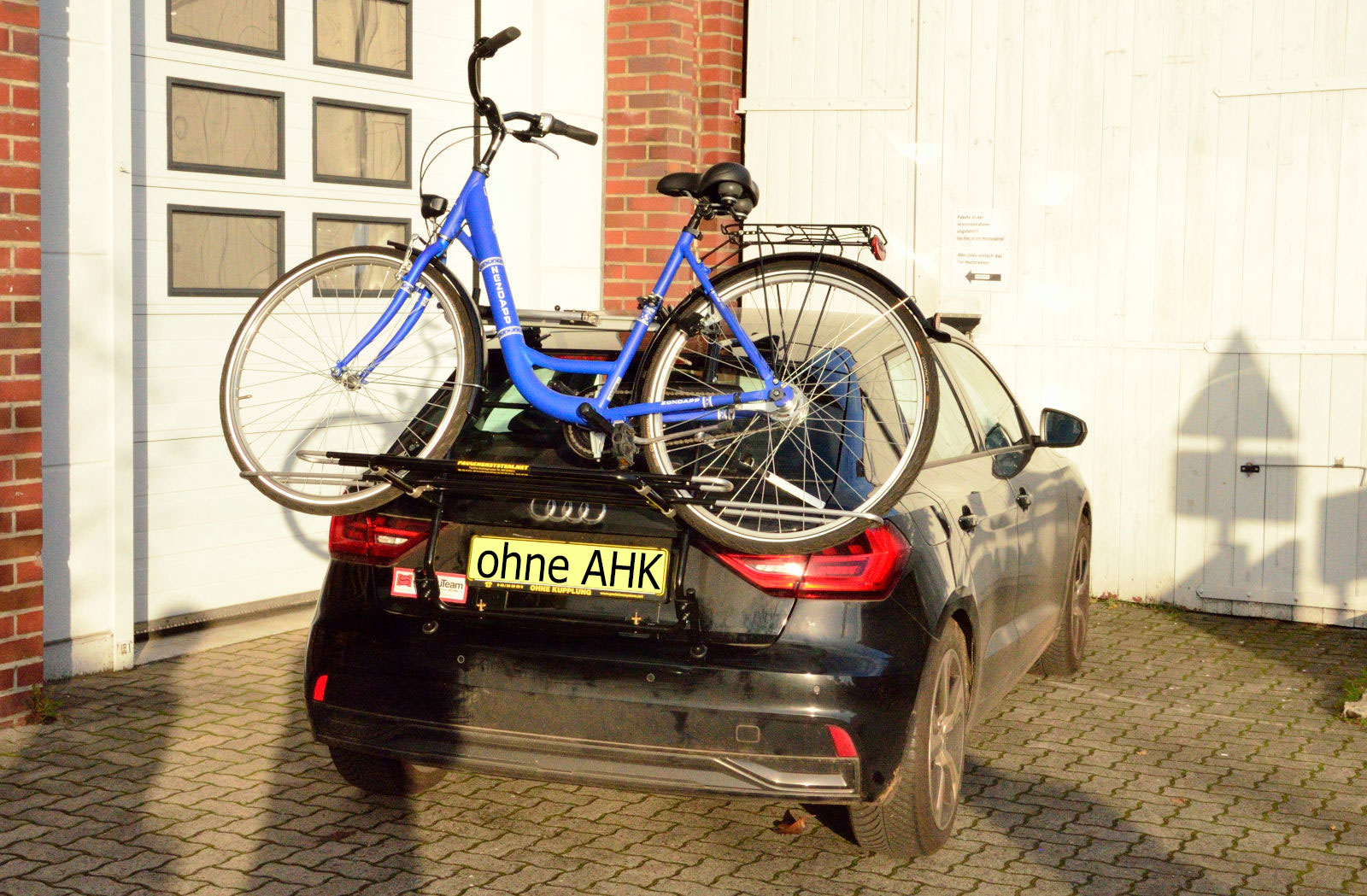 Fahrradtrger Audi A1 Sportback GB Heckfahrradtraeger ohne Anhngerkupplung montage ohne Bohren