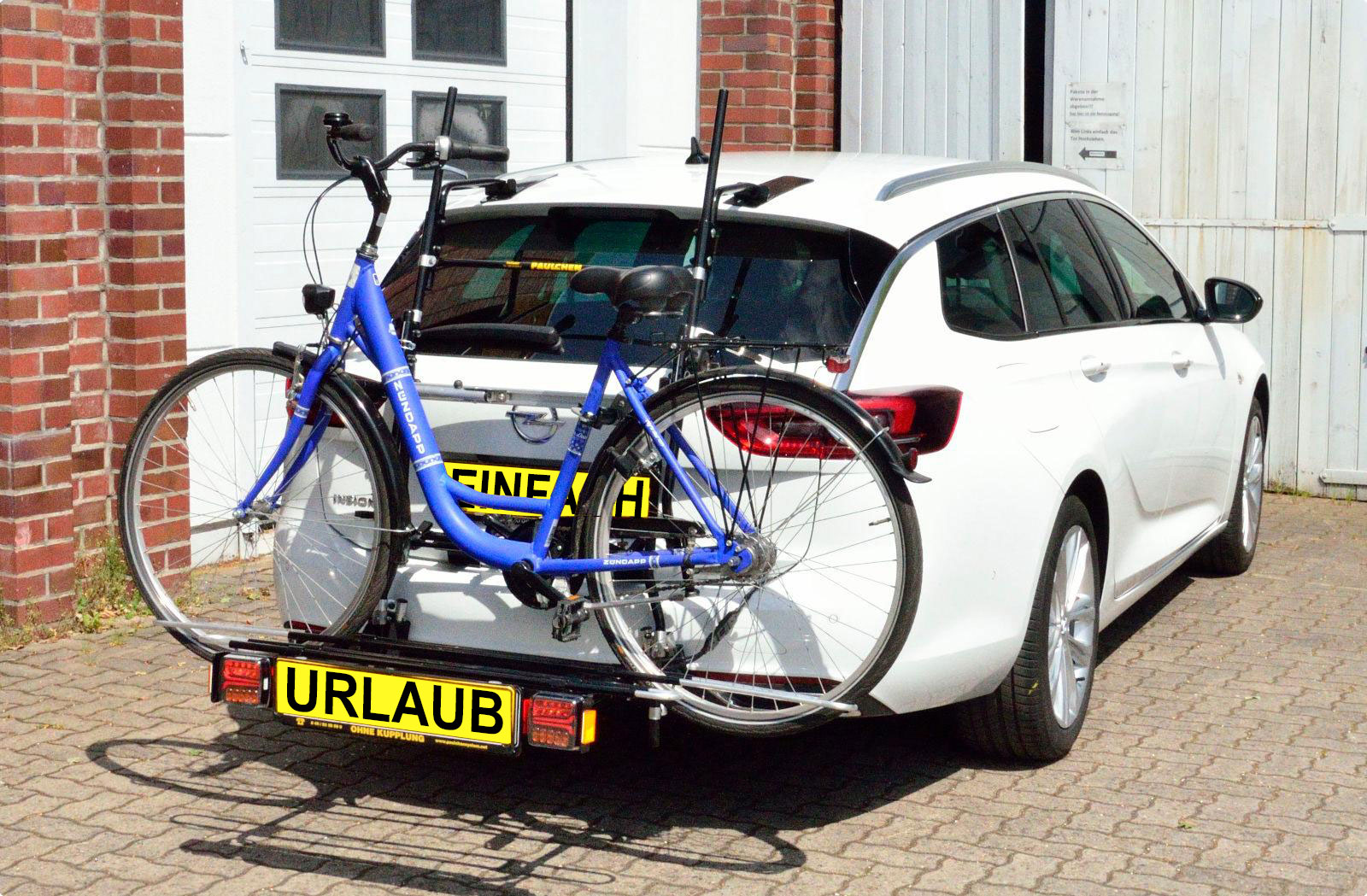 Fahrradtrger ohne AHK Opel Insignia B Sports Tourer Heckklappentrger ohne Bohren am Kofferraum Paulchen Thule