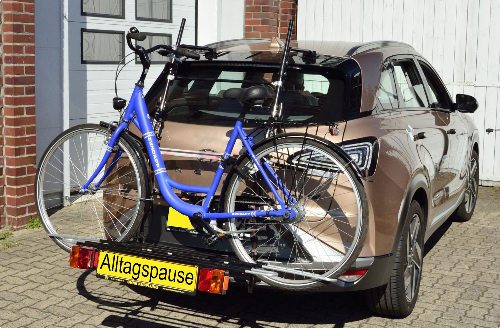Heckfahrradtrger Hyundai Nexo Fahrradtrger fr die Montage am Kofferraum ohne Anhngerkupplung